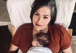 Tamara Pizarro junto a su bebé, que ahora tiene seis meses.