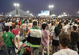 Extremeños en el encuentro con el Papa en Lisboa