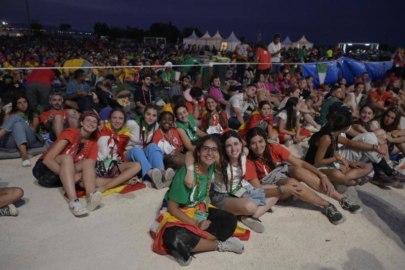 Extremeños en el encuentro con el Papa en Lisboa