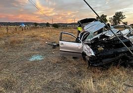 Así ha quedado el vehículo tras el accidente.