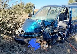 Así ha quedado el vehículo tras el accidente.