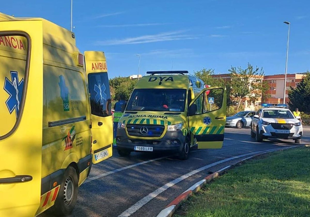 Transporte sanitario desplazado hasta el lugar de los hechos.