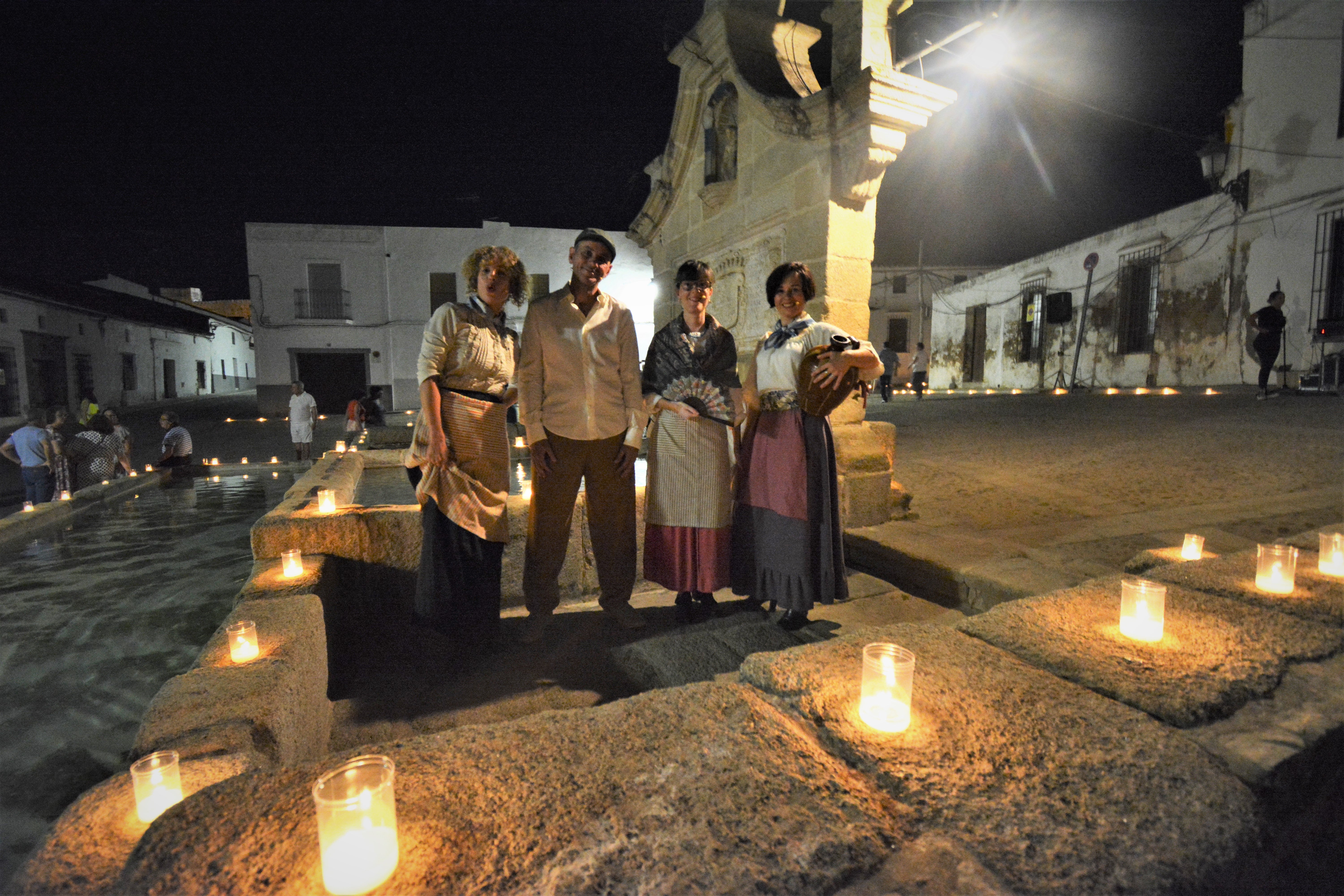 Fregenal brilló durante la Noche en Blanco con más de 6.000 velas