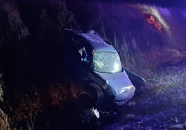 Estado en el que quedó el coche.