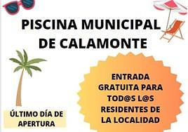Calamonte despide la temporada de baños