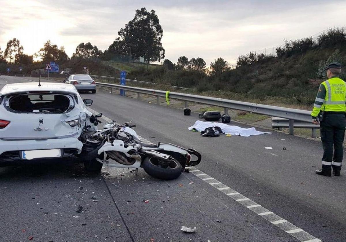 El 29% de los accidentes de motos de 125 solo tienen el carné B .