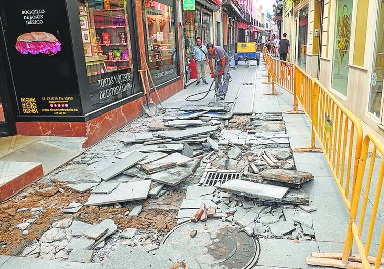 Arranque de las obras en la calle San Juan.