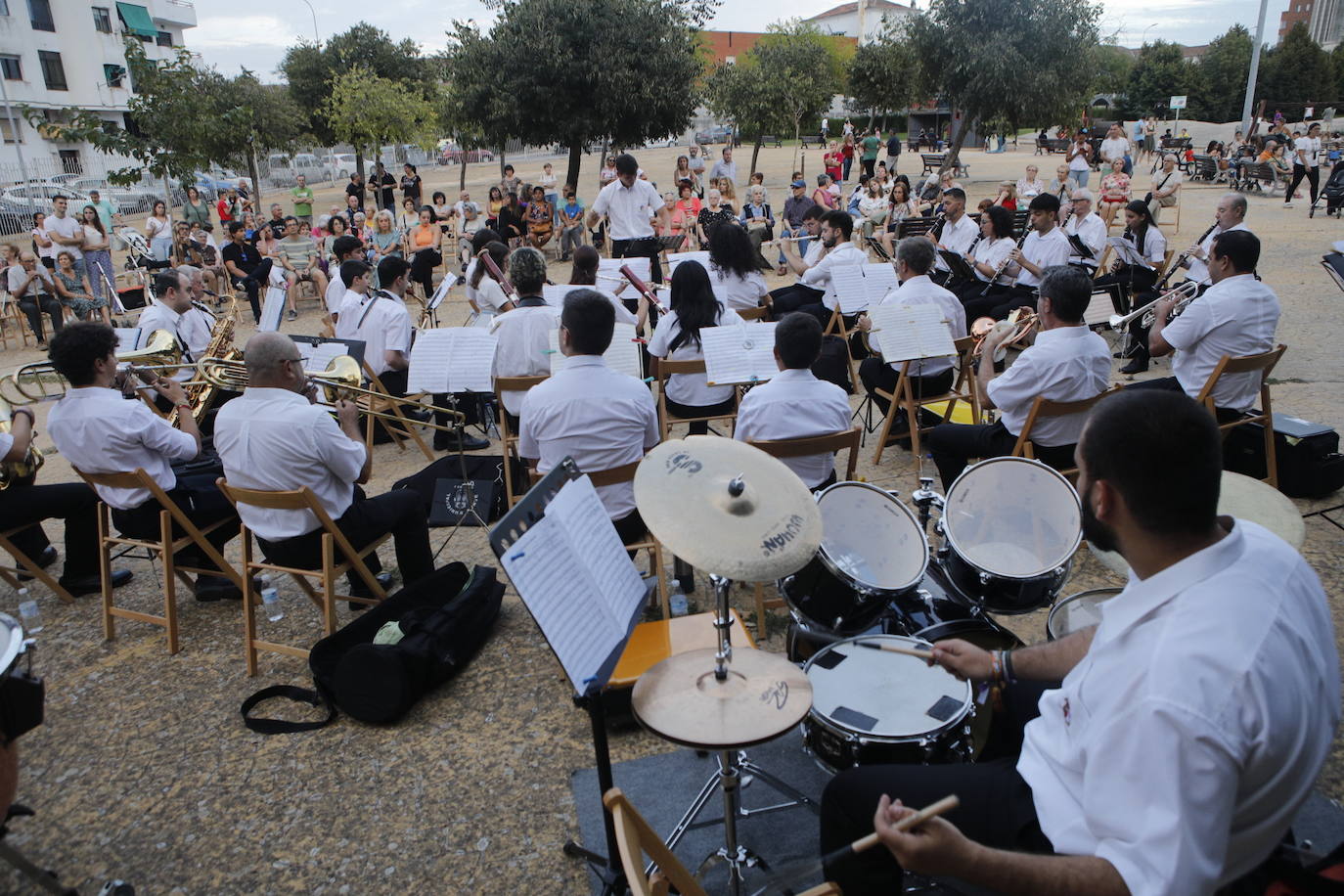 Concierto de la Banda Municipal en el parque del Rodeo.