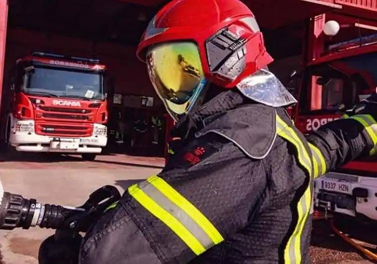 Parque de bomberos de la Diputación de Badajoz.