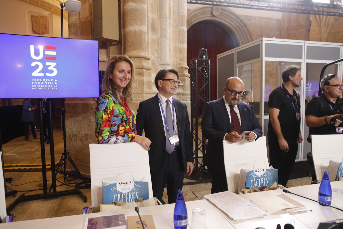 Primera reunión de los ministros de Cultura de la UE en Cáceres