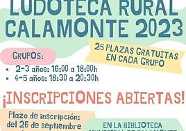 Inscripciones para la Ludoteca Rural