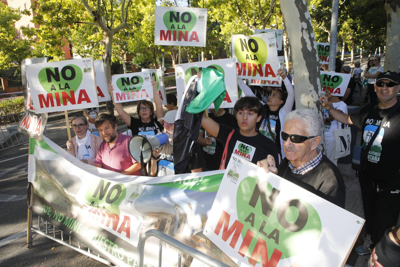 Manifestantes en las proximidades del complejo San Francisco.