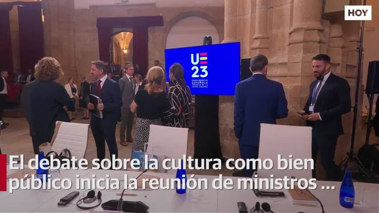 Reunión de los ministros de Cultura en el auditorio San Francisco de Cáceres