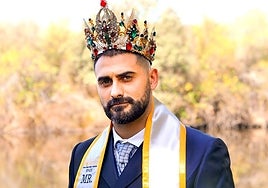José Manuel García tras ser coronado como Míster Badajoz