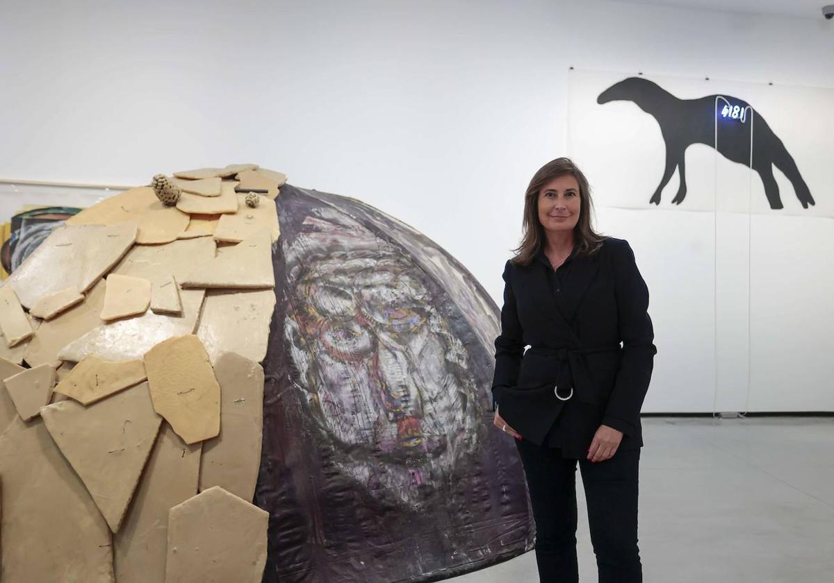 Sandra Guimarães, en el Museo Helga de Alvear.