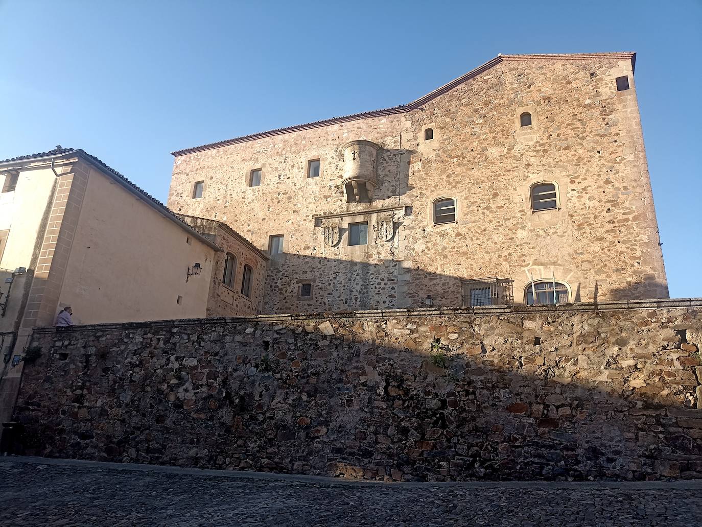 Estado actual del palacio sin las palmeras, que han muerto por el picudo rojo.