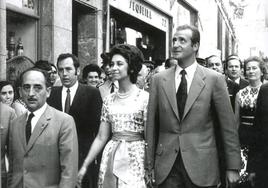 Sofía, como princesa, en la calle Talavera el 23 de junio de 1971.