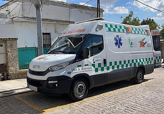 Imagen de archivo de una Ambulancia de SVB de Fregenal.