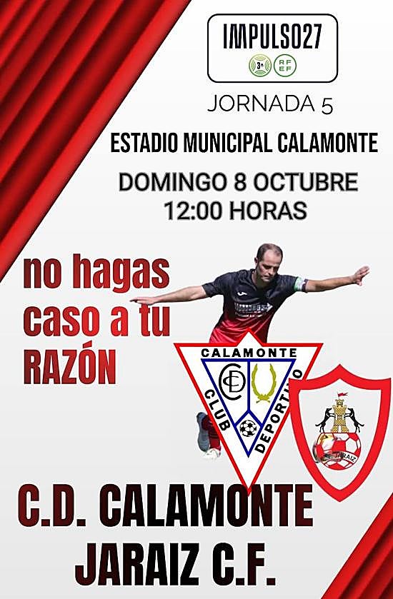 El Calamonte recibe al Jaraíz en la sexta jornada de liga