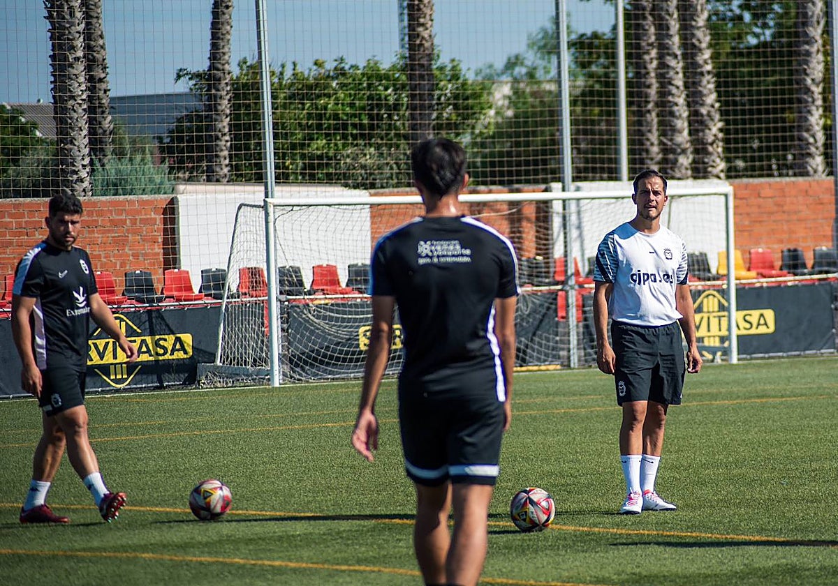 Entrenamiento del Montijo esta semana.