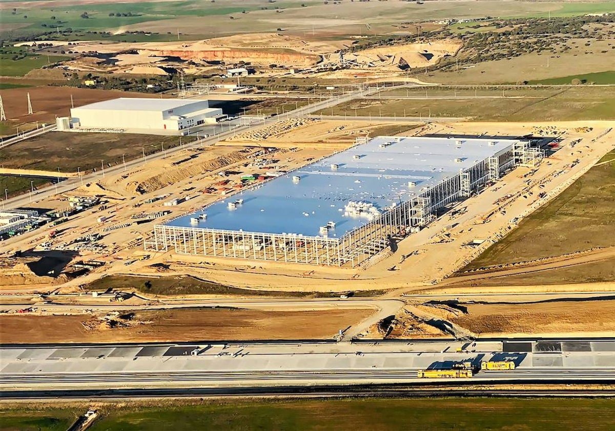 Vista aérea de la Plataforma Logística de Badajoz.