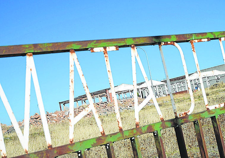 La estructura que queda en pie del antiguo matadero.