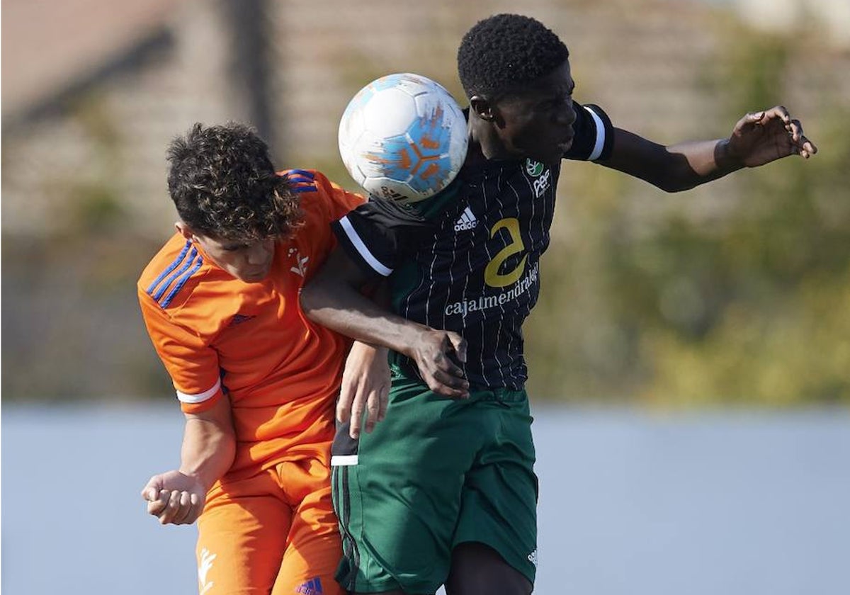 Assane Diao con la selección extremeña sub-16.