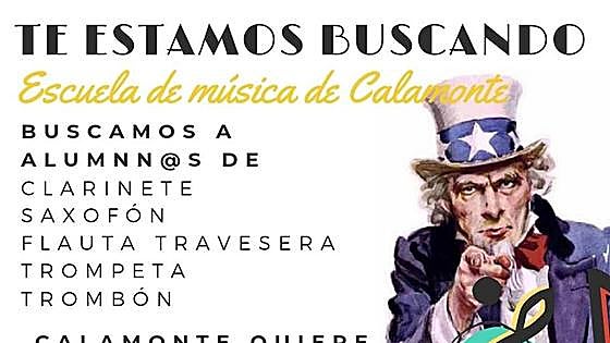 Inscripciones para la Escuela de Música de Calamonte