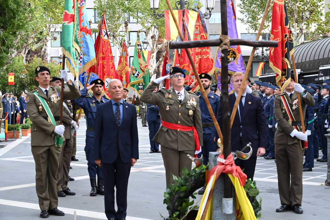 Imágenes del homenaje militar en San Francisco