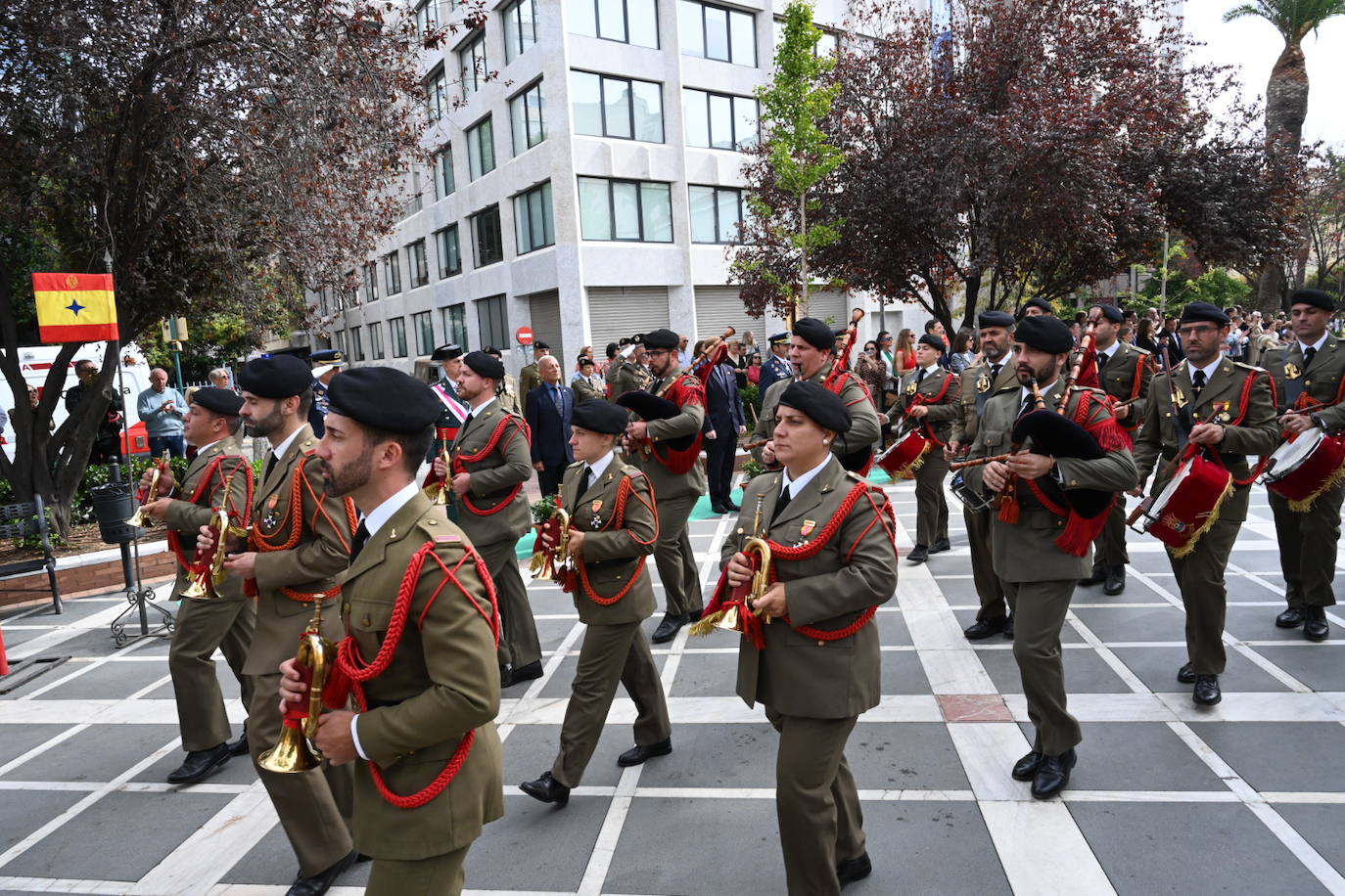 Imágenes del homenaje militar en San Francisco