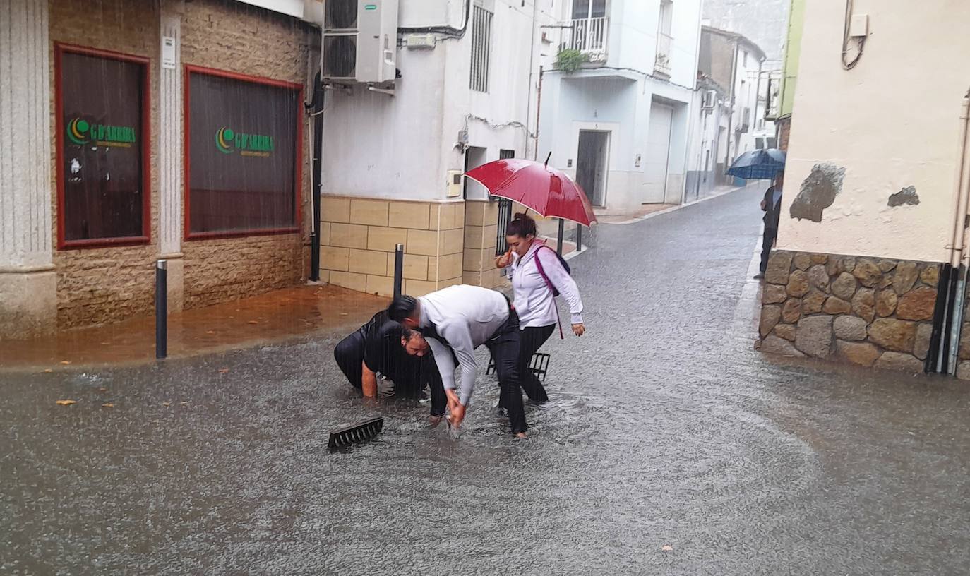 Temporal de viento y lluvia en Extremadura