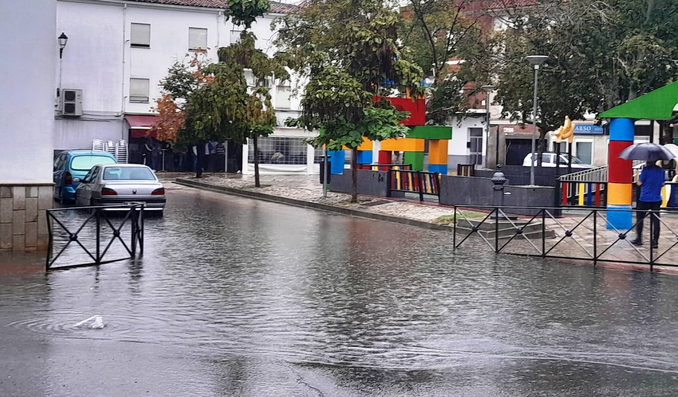 Temporal de viento y lluvia en Extremadura