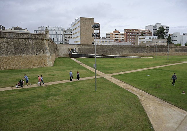 Corredor verde de la calle Stadium, ya terminado.