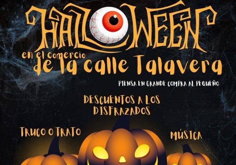Cartel promocional del Halloween de la calle Talavera.