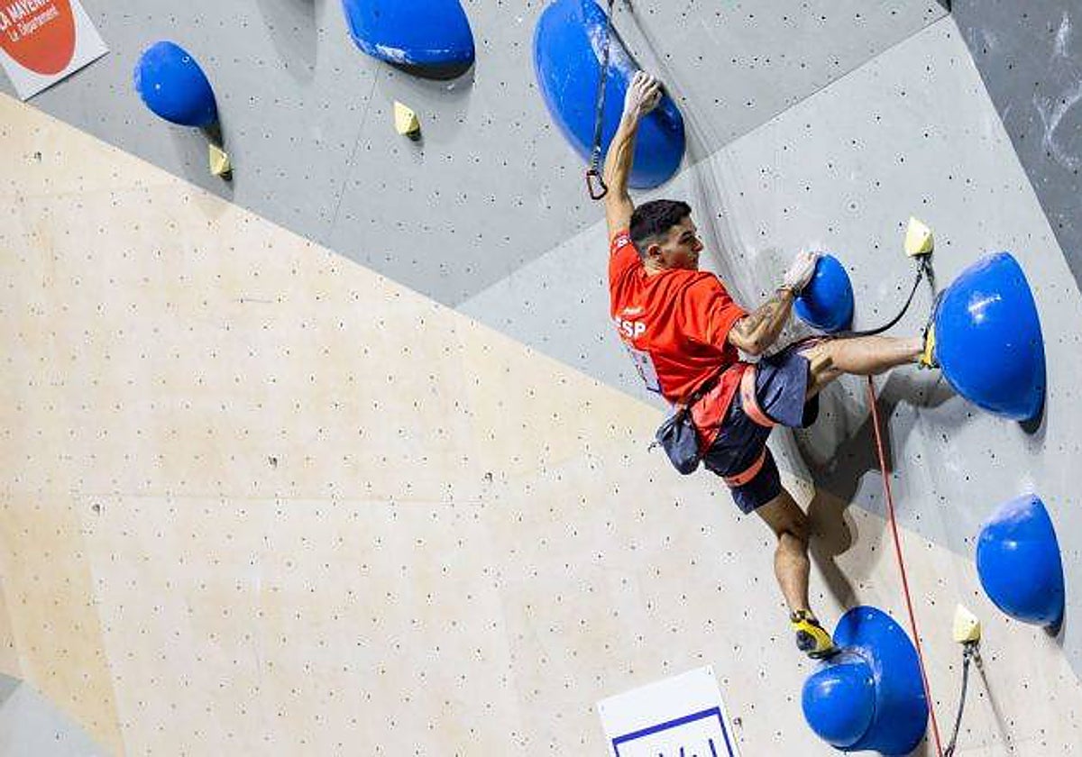 Alberto Ginés durante el preolímpico de Laval.
