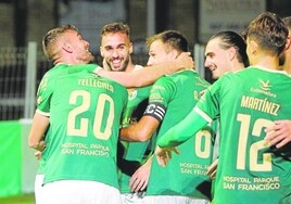 Los jugadores del Cacereño ofrecieron una gran imagen en Copa ante el CD Castellón.