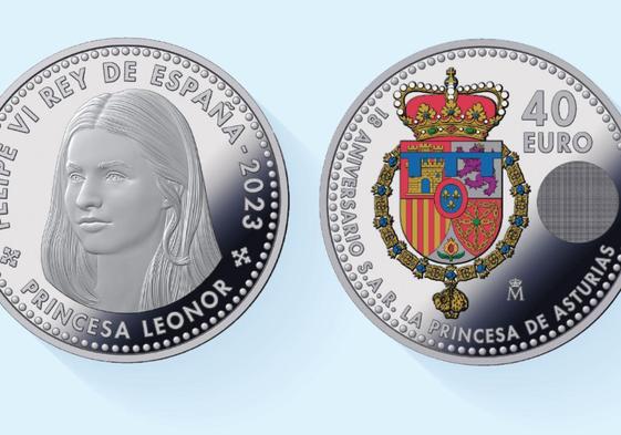 Moneda de la princesa de Asturias