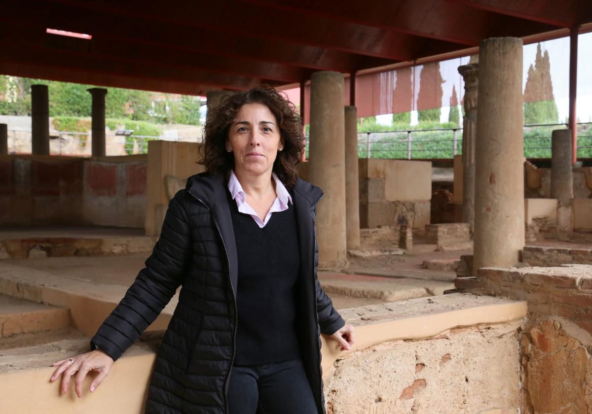 Ana Bejarano, en la Casa del Mitreo.