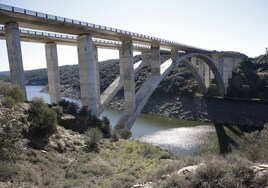 Viaducto de la autovía A-66 en cuyas inmediaciones se ubicará la nueva toma de bombeo.