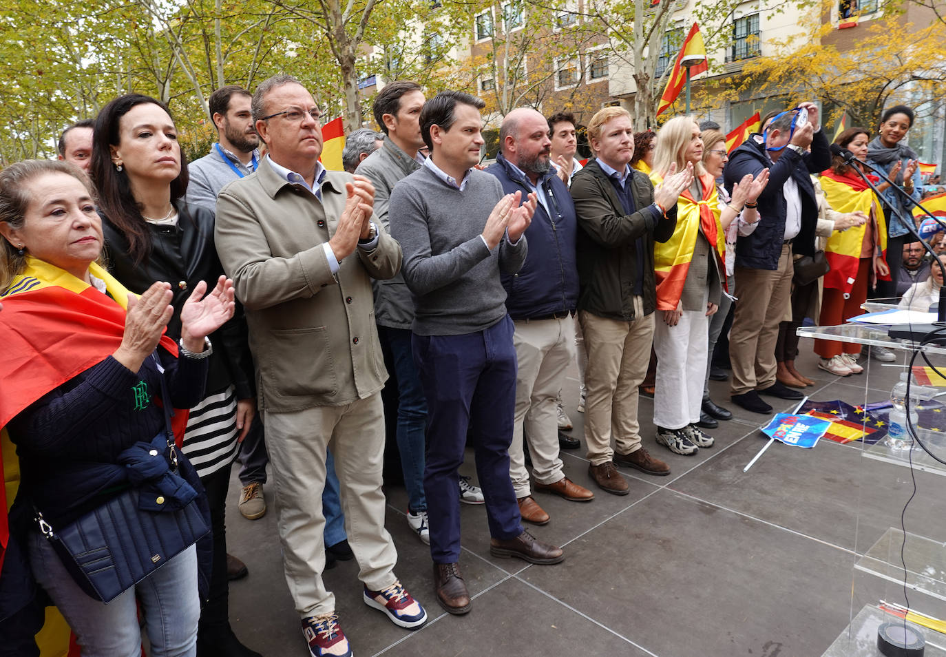 Gran afluencia en la manifestación del PP contra la amnistía en Badajoz