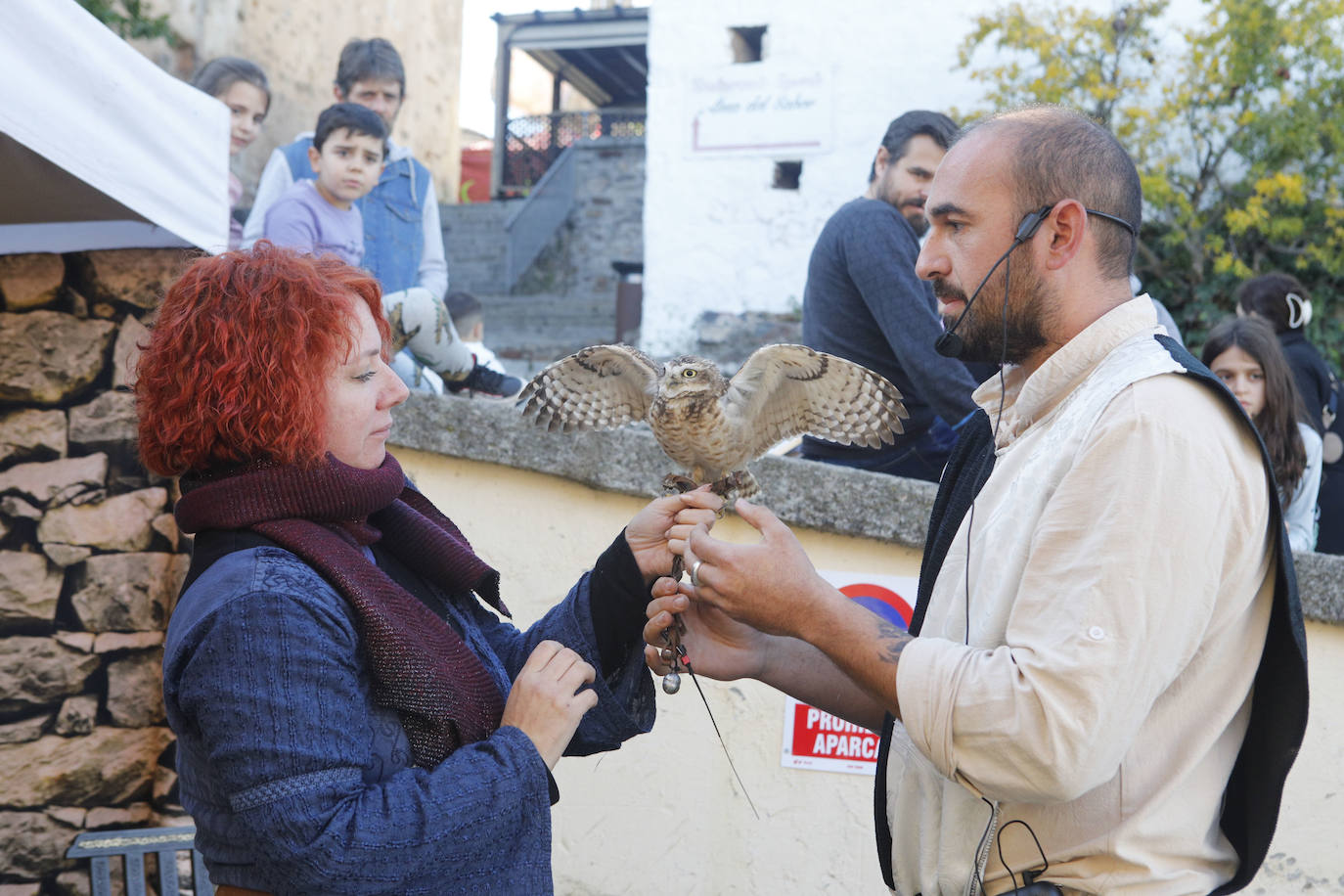 Las rapaces regresan al Mercado Medieval de Cáceres