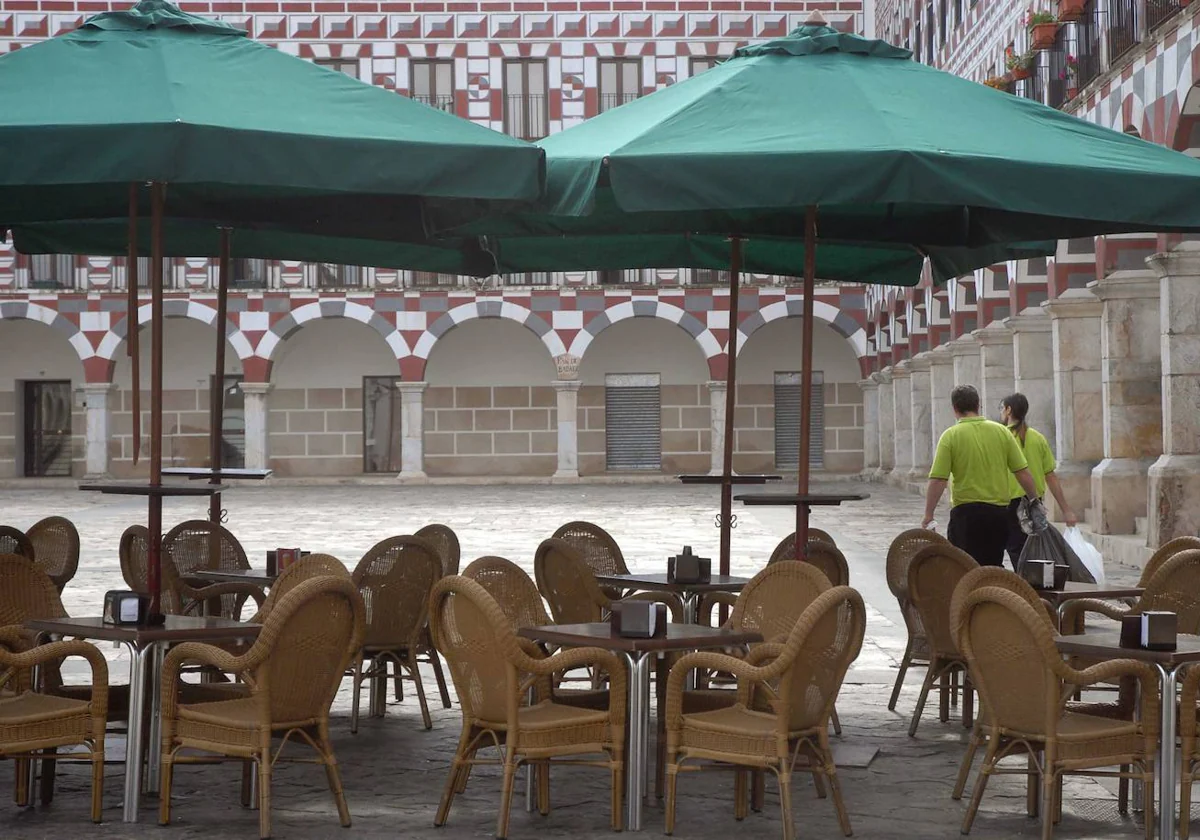 Terraza del bar La Casona Alta en una imagen de archivo.