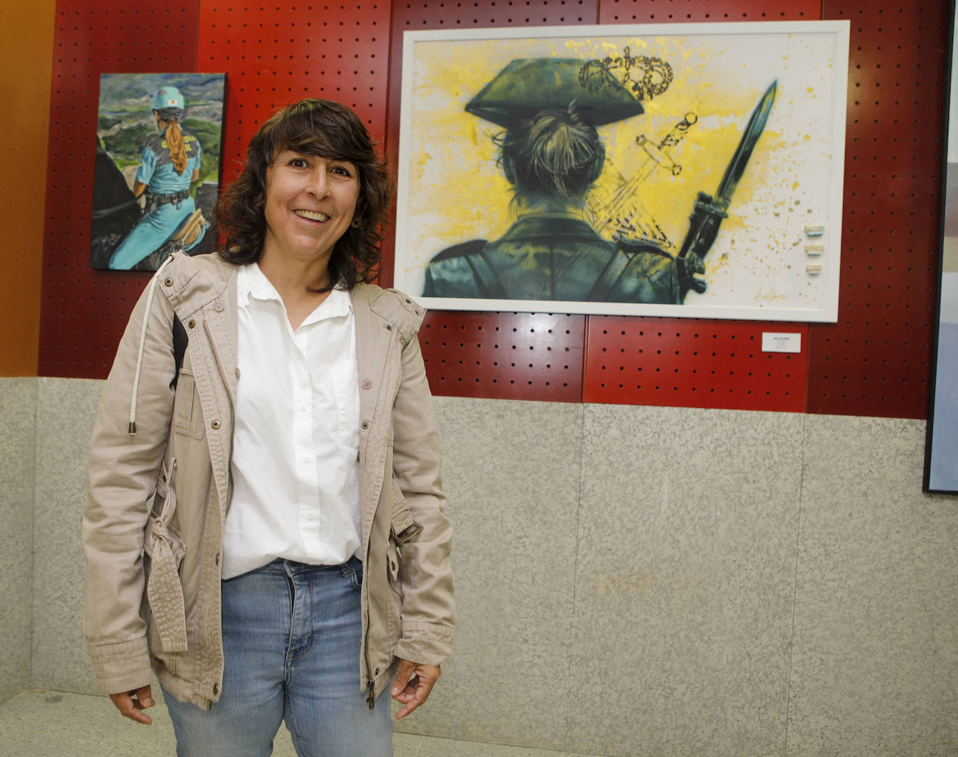 Bea Millán logró el segundo premio en el concurso de artes plásticas 'La mujer Guardia Civil'