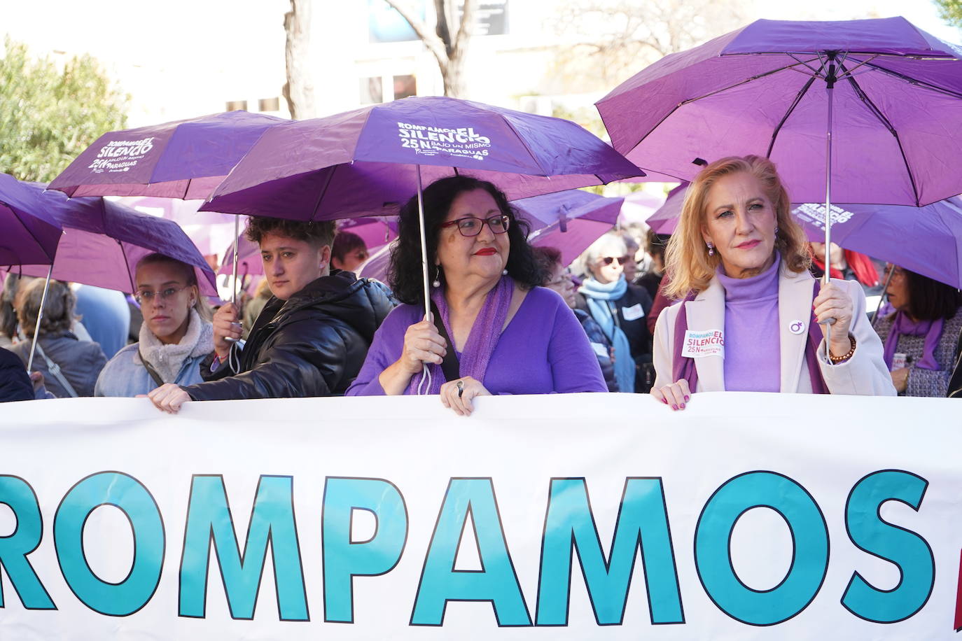 Manifestación en Badajoz con motivo del 25-N