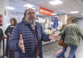 Alberto Casero ayer en la Audiencia Provincial de Cáceres.