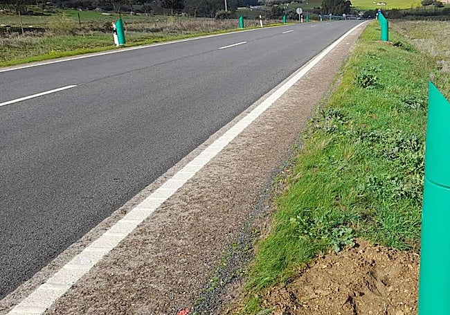 Las balizas recién instaladas.