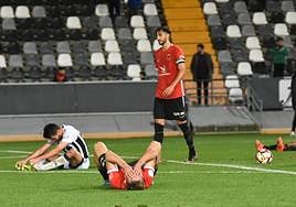 Final del partido entre el Badajoz y el Montijo.