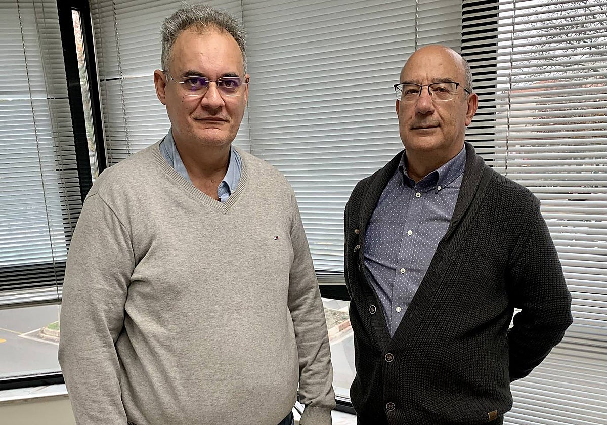 Narciso Martín, presidente de Aspace, junto al gerente, José Acevedo.