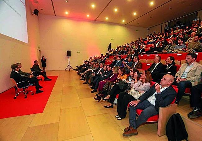 Acto con los arquitectos Emilio Tuñón y Rafael Moneo en Mérida.