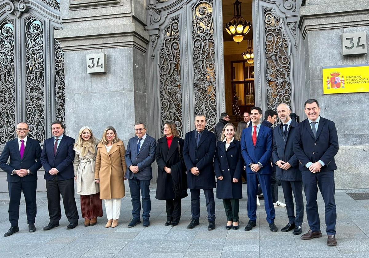 La consejera de Educación, Mercedes Vaquera, en una reunión mantenida en Madrid.